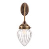 Iona Fluted Wall Light in Antiqued Brass