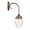 Iona Fluted Wall Light in Antiqued Brass