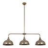 Kenton Triple Bar Pendant in Antiqued Brass