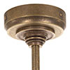 Kenton Triple Bar Pendant in Antiqued Brass