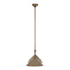 Wellesley Triple Bar Pendant in Antiqued Brass
