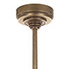Wellesley Triple Bar Pendant in Antiqued Brass