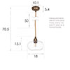 Hampstead Pendant Light (ES) in Antiqued Brass