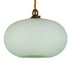 Hampstead Jade Green Pendant Light In Antiqued Brass