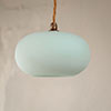 Hampstead Jade Green Pendant Light In Antiqued Brass