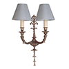 Versailles Wall Light in Antiqued Brass