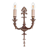 Versailles Wall Light in Antiqued Brass