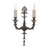 Versailles Wall Light in Antiqued Brass