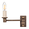 Hanson Library Wall Light in Antiqued Brass