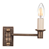 Hanson Library Wall Light in Antiqued Brass