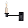 Hanson Library Wall Light In Matt Black