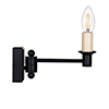 Hanson Library Wall Light In Matt Black