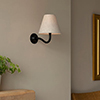 Carrick Wall Light in Matt Black