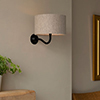 Carrick Wall Light in Matt Black