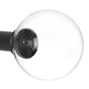 25mm Glass Finial in Matt Black