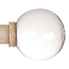 38mm Glass Finial in Old Ivory