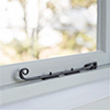 30cm Monkey Tail Window Stay in Matt Black