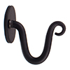 Hatton Holdback Hook in Matt Black