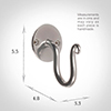 Hatton Holdback Hook in Mercury