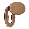 Priory Escutcheon with Flap in Antiqued Brass