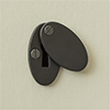 Priory Escutcheon Plate with Flap in Matt Black