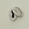 Priory Escutcheon Plate with Flap in Nickel