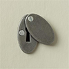 Priory Escutcheon Plate with Flap in Polished