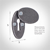 Priory Escutcheon Plate with Flap in Polished