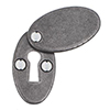 Priory Escutcheon Plate with Flap in Polished