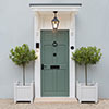 Shaftsbury Centre Door Pull in Matt Black