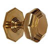 Shaftesbury Front Door Knob in Polished Brass