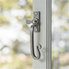 Left Shepherd's Crook Window Latch in Polished