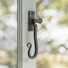 Right Shepherd's Crook Window Latch in Matt Black