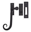 Monkey Tail Window Latch (Right) in Matt Black