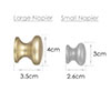 Large Napier Cupboard Knob in Burnished Brass