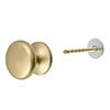 Large Napier Cupboard Knob in Burnished Brass