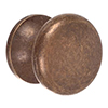 Large Napier Cupboard Knob in Antiqued Brass