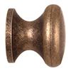 Large Napier Cupboard Knob in Antiqued Brass