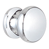 Large Napier Cupboard Knob in Nickel