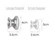 Large Napier Cupboard Knob in Nickel