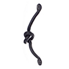 Knotted Drawer Pull in Matt Black