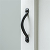 Suffolk Cupboard Pull Handle in Matt Black