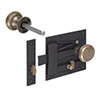 Left Side Mistley Door Latch in Beeswax