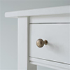 Reeded Cupboard/Drawer Knob in Antiqued Brass