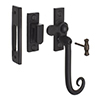 Monkey Tail Lockable Latch (Left) in Matt Black