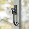 Monkey Tail Lockable Latch (Left) in Matt Black