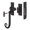 Monkey Tail Lockable Latch (Right) in Matt Black