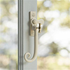 Monkey Tail Lockable Latch (Right) in Plain Ivory (discontinued only stock shown available)