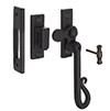 Shepherd's Crook Lockable Window Latch (Left Side) Matt Black