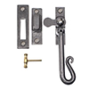 Shepherd's Crook Lockable Window Latch (Left Side) in Polished